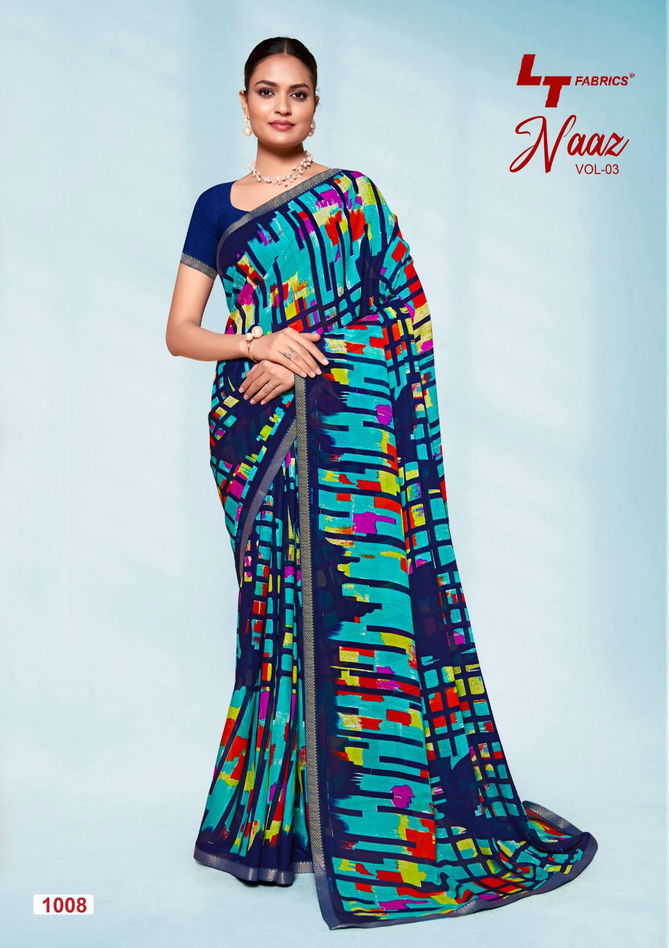 Naaz 03 By Lt Daily Wear Micro Printed Sarees Wholesale Price In Surat